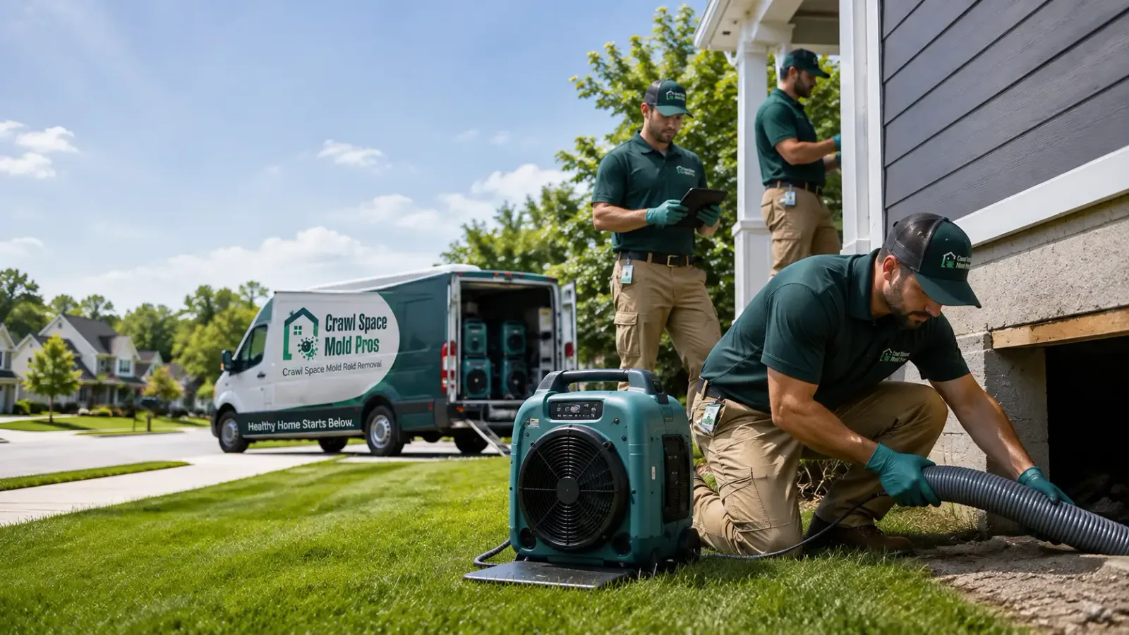 Crawl Space Mold Removal in Alexander, ND
